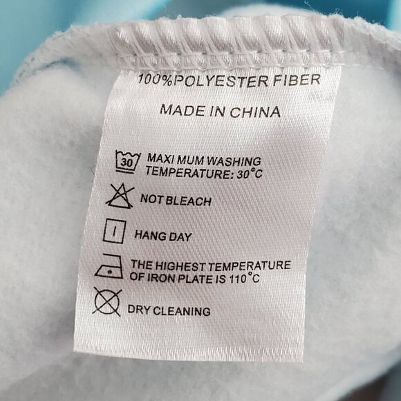 Gulf Porsche 2XL Pull Over Hoodie Sweatshirt Kangaroo Pouch Light Blue & Orange - Picture 3 of 11